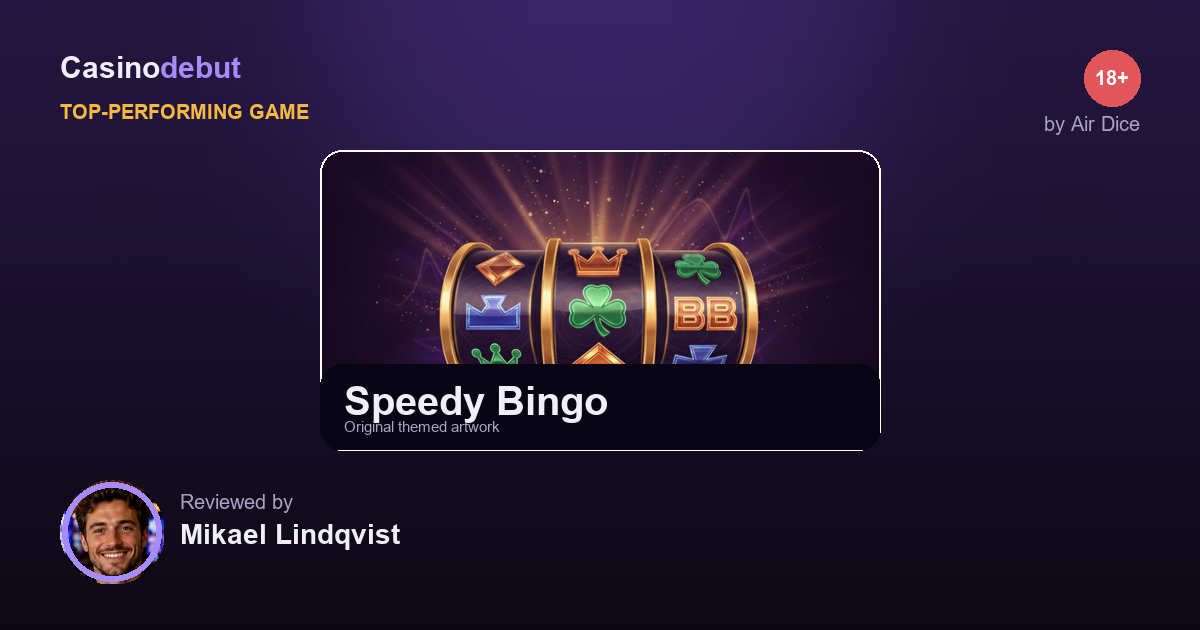 Speedy Bingo themed banner