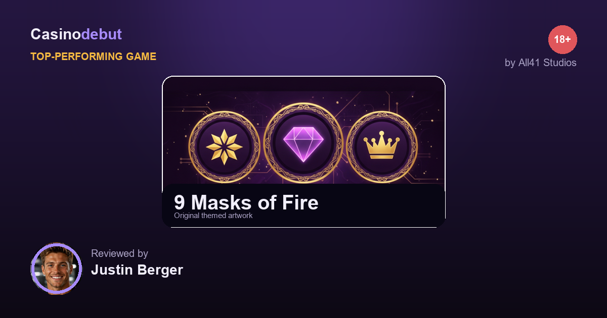 9 Masks of Fire themed banner