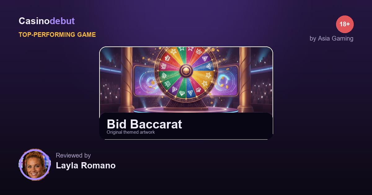 Bid Baccarat themed banner