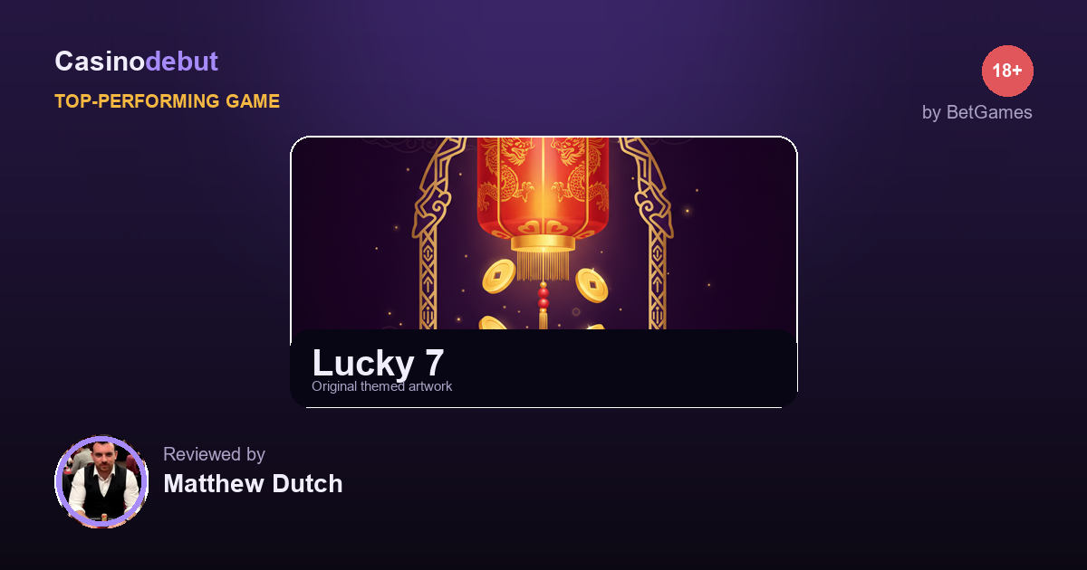 Lucky 7 themed banner
