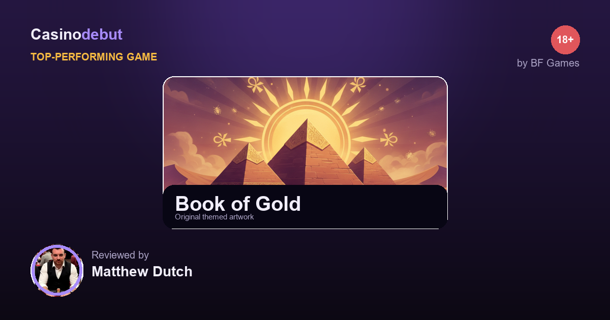 Book of Gold themed banner