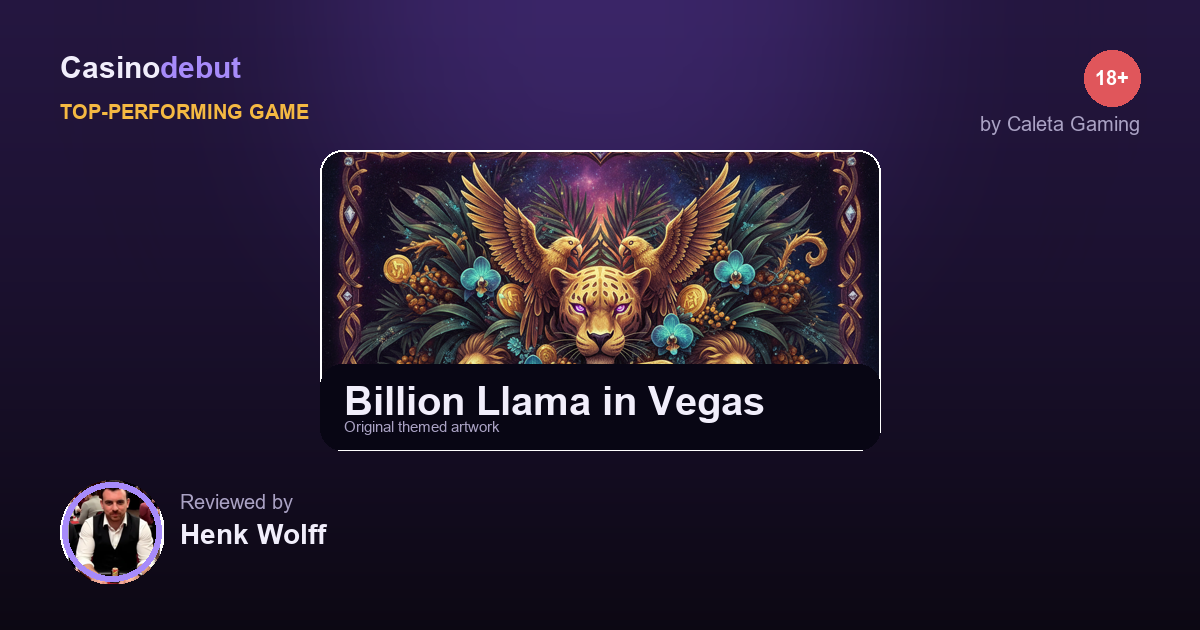 Billion Llama in Vegas themed banner