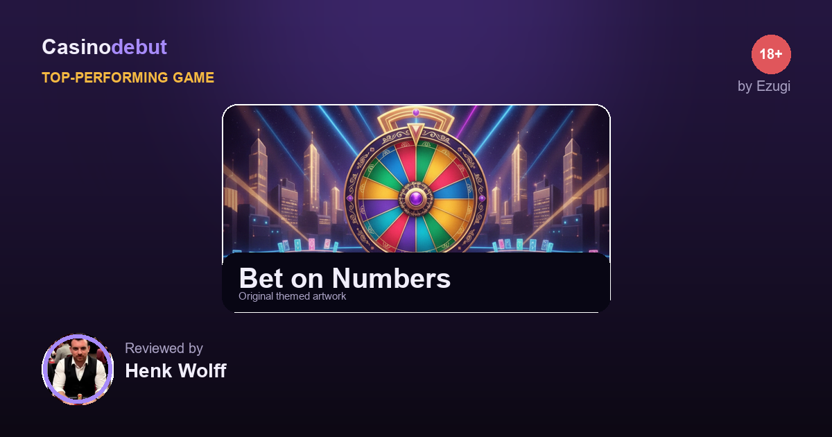 Bet on Numbers themed banner