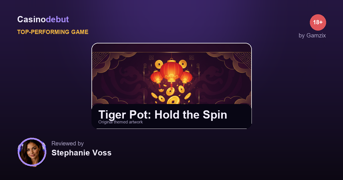 Tiger Pot: Hold the Spin themed banner
