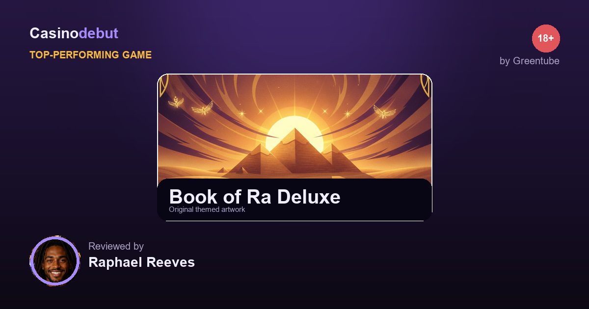 Book of Ra Deluxe themed banner
