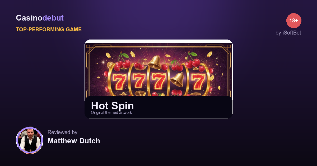 Hot Spin themed banner