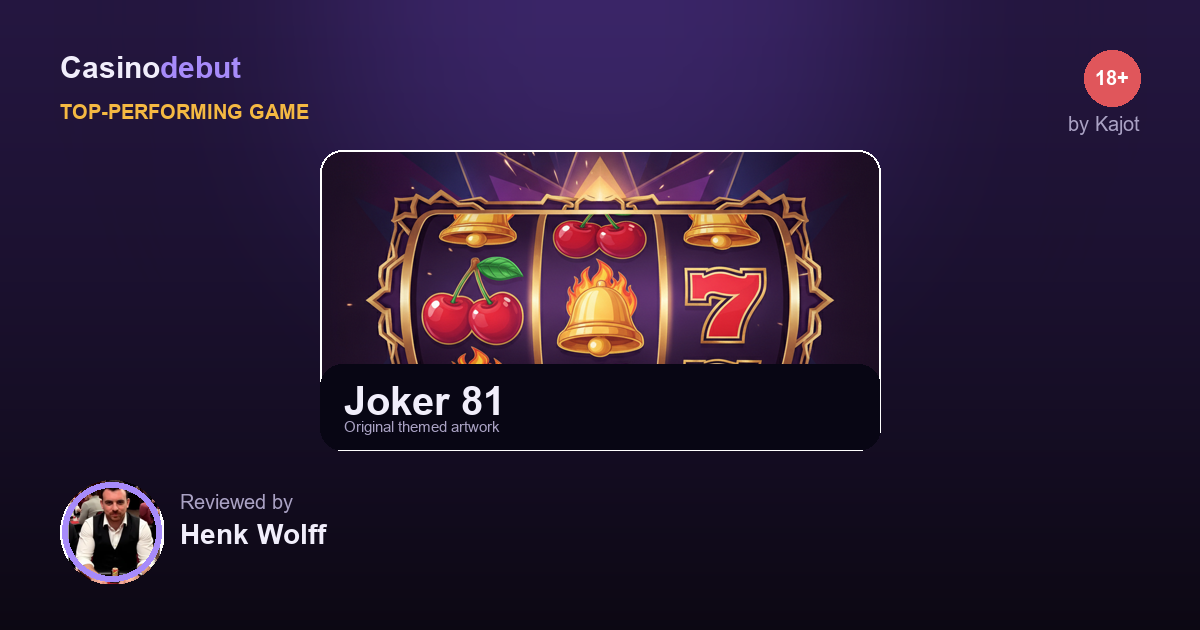 Joker 81 themed banner