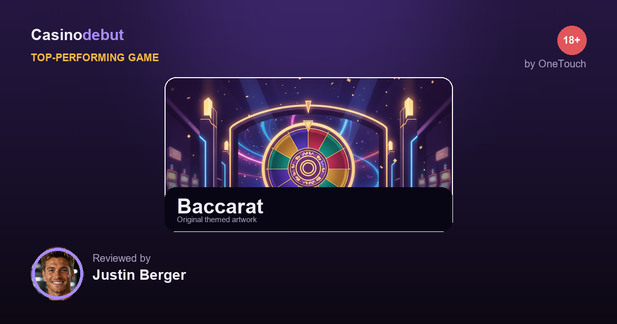 Baccarat themed banner