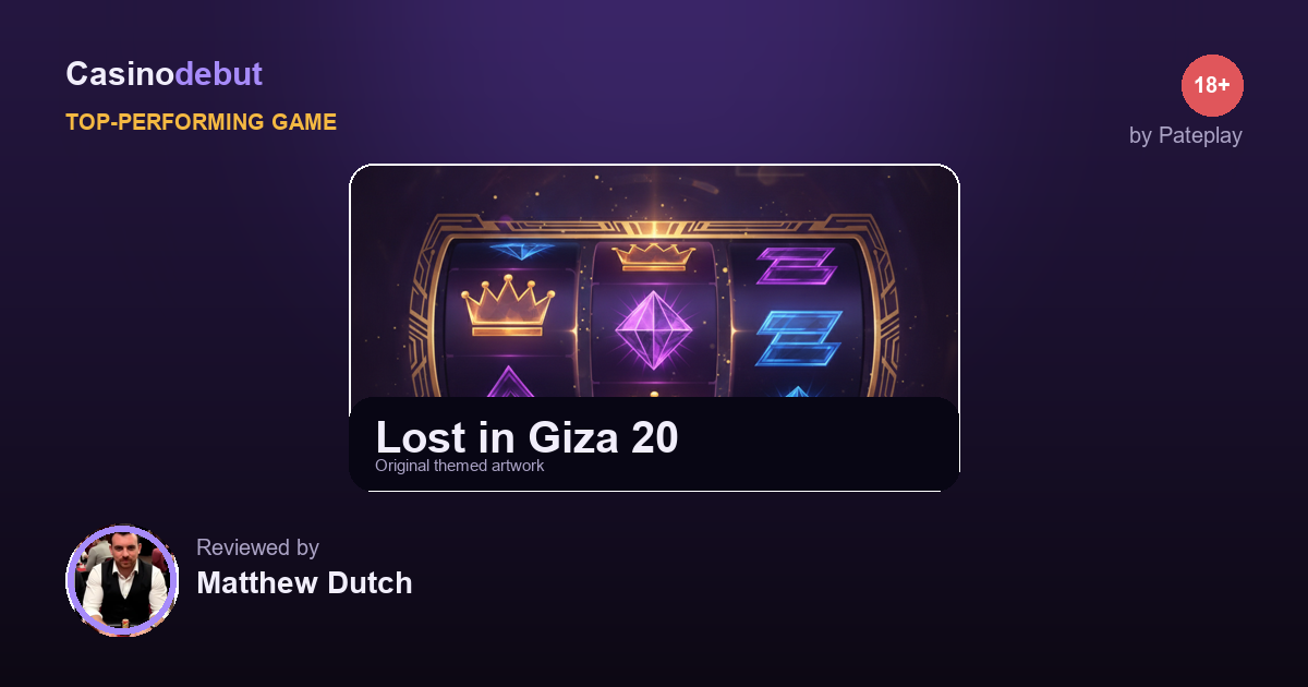 Lost in Giza 20 themed banner