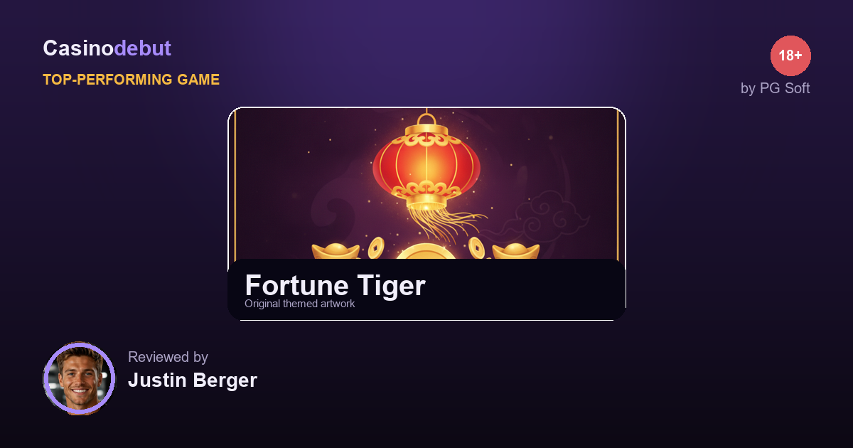 Fortune Tiger themed banner
