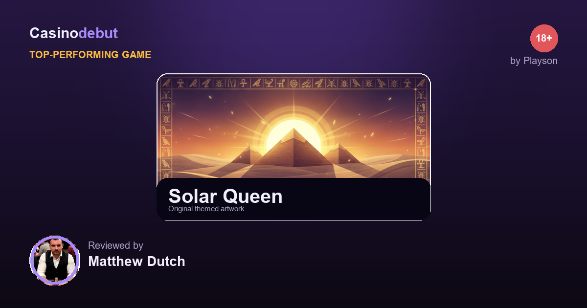 Solar Queen themed banner