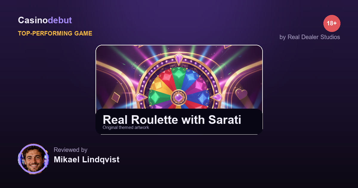 Real Roulette with Sarati themed banner