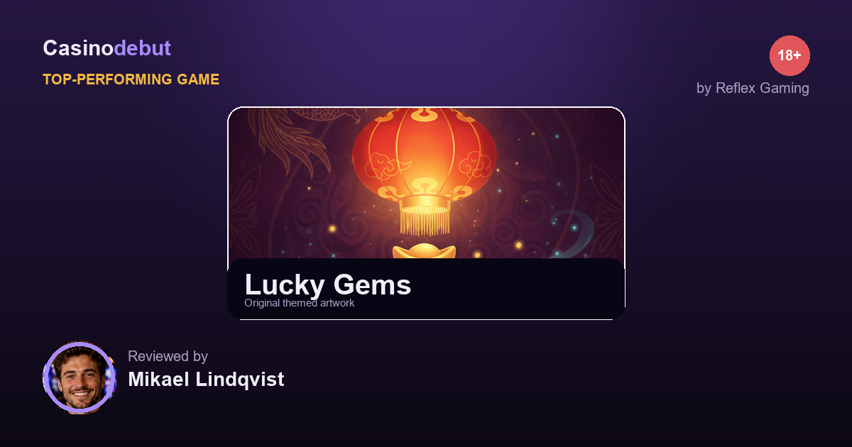 Lucky Gems themed banner