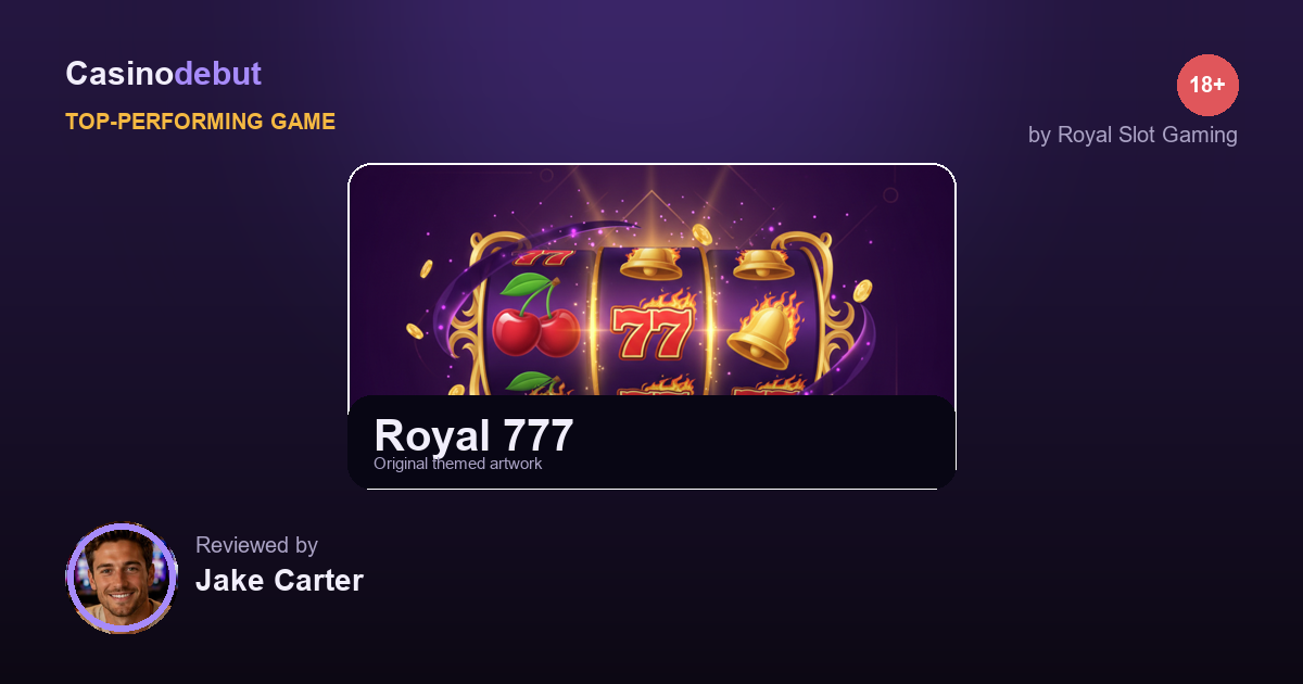 Royal 777 themed banner