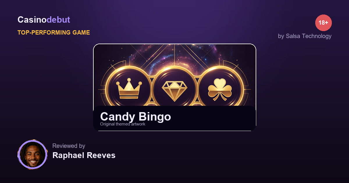 Candy Bingo themed banner