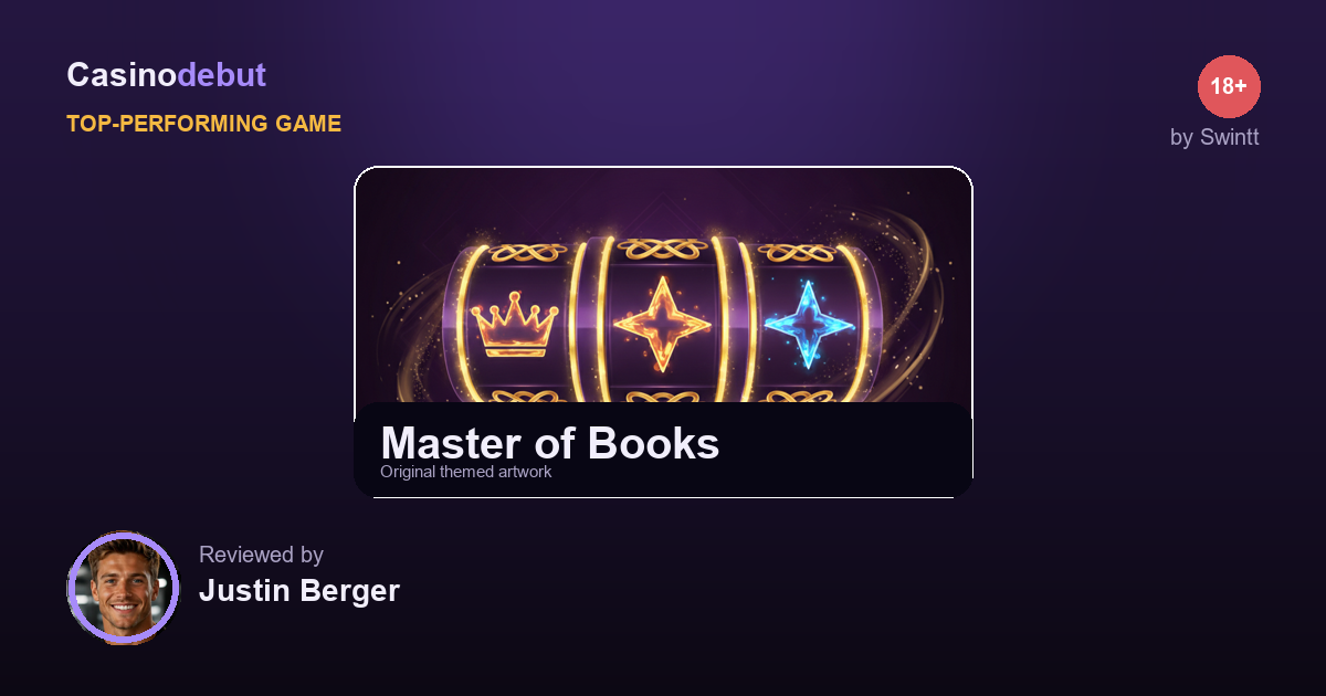 Master of Books themed banner