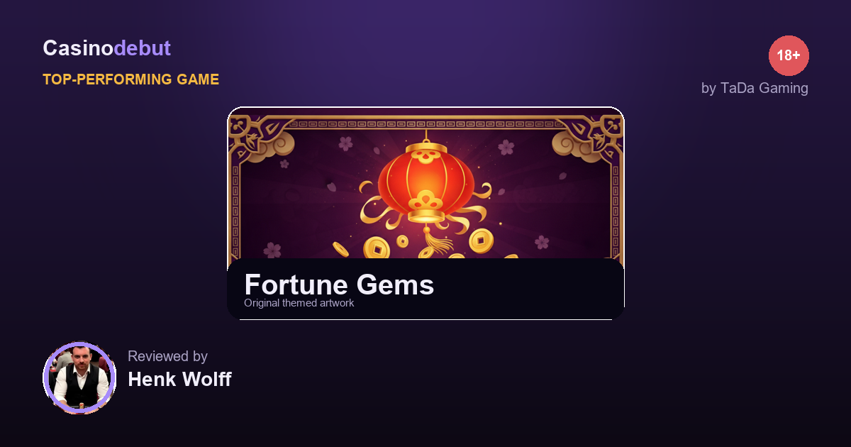 Fortune Gems themed banner