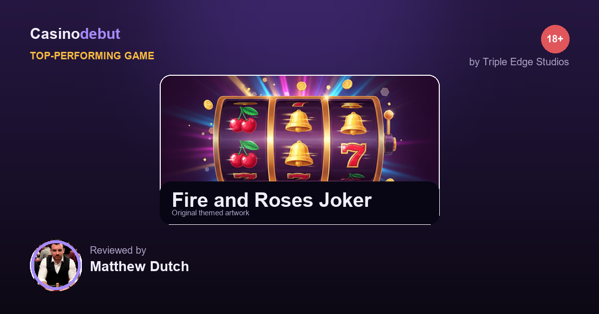 Fire and Roses Joker themed banner