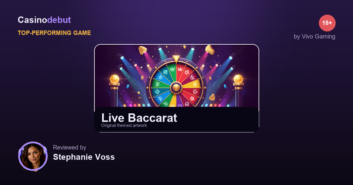 Live Baccarat themed banner